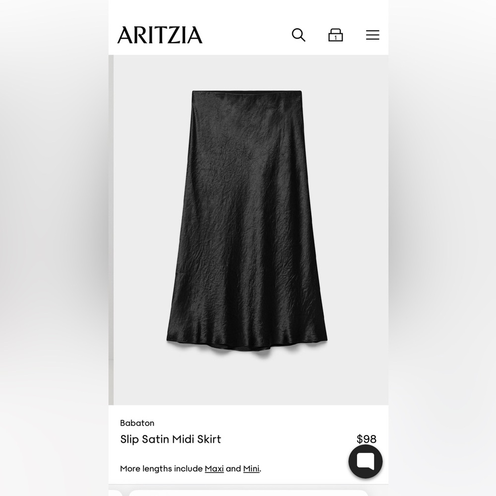 Babaton navy slip satin midi Skirt